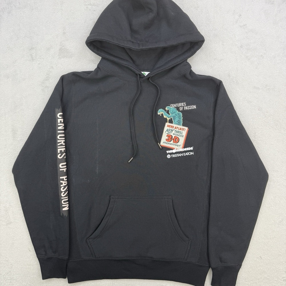 The Hundreds Hoodie Mens Small Tristan Eaton Centuries of Passion Black